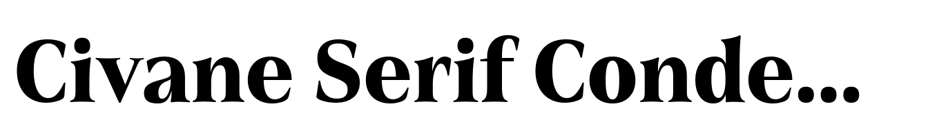Civane Serif Condensed Bold
